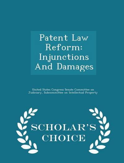 Patent Law Reform: Injunctions And Damages - Scholar’s Choice Edition