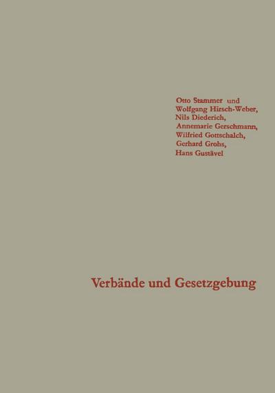 Verbände und Gesetzgebung