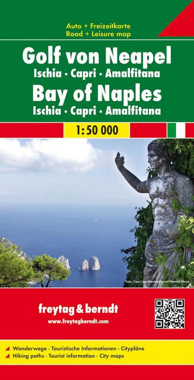 Golf von Neapel - Ischia - Capri - Amalfitana 1 : 50 000 Autokarte