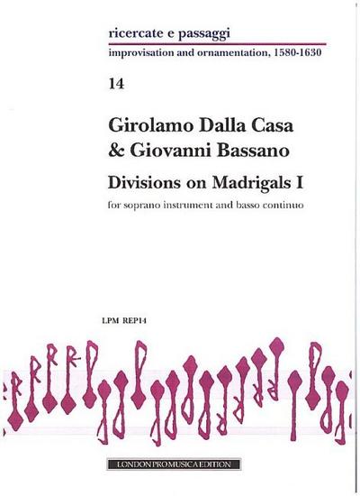Divisions on Madrigals vol.1for soprano instrument and bc