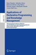 Applications of Declarative Programming and Knowle