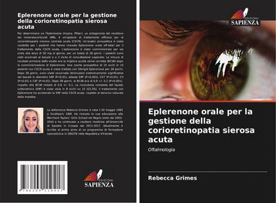 Eplerenone orale per la gestione della corioretinopatia sierosa acuta