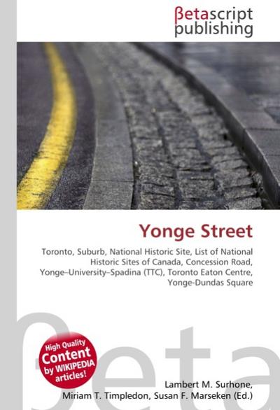 Yonge Street - Lambert M Surhone