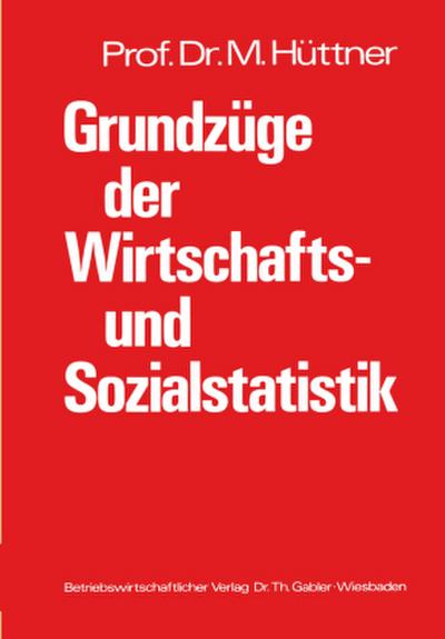 Grundzüge der Wirtschafts- und Sozialstatistik
