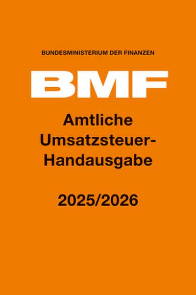 Amtliche Umsatzsteuer-Handausgabe 2025/2026