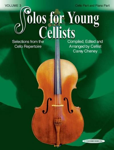 Solos for Young Cellists Cello Part and Piano Acc., Vol 3