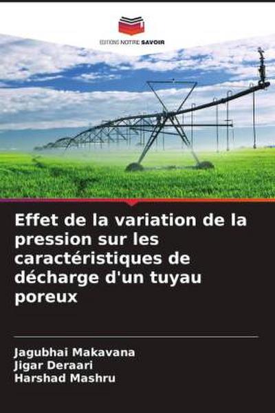 Effet de la variation de la pression sur les caractéristiques de décharge d’un tuyau poreux