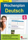 Wochenplan Deutsch, Klasse 6