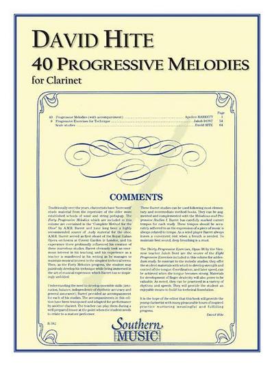 40 Progressive Melodies: Clarinet