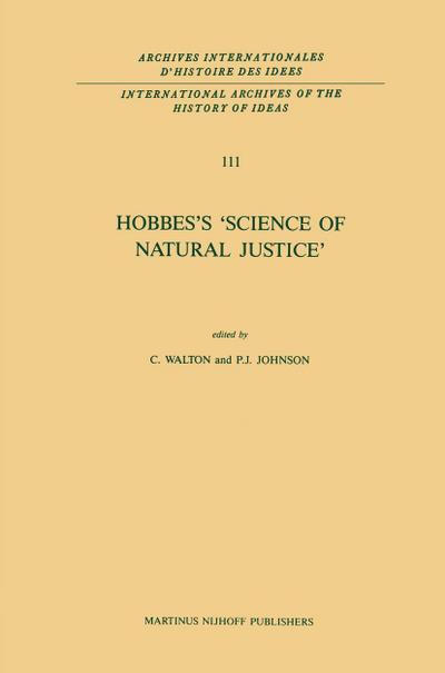Hobbes’s ’Science of Natural Justice’