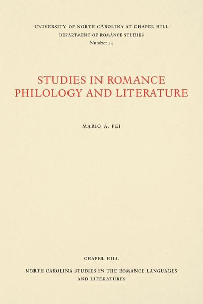 Studies in Romance Philology and Literature