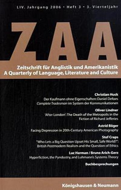 A Quaterly of Language, Literature and Culture. H.3/2006