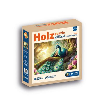 Holzpuzzle - Mystischer Pfau 505 Teile