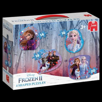 Jumbo 19748 Shaped Disney Frozen 2 2-4 geformte Puzzles, Multi