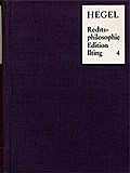 Philosophie des Rechts nach der Vorlesungsnachschr
