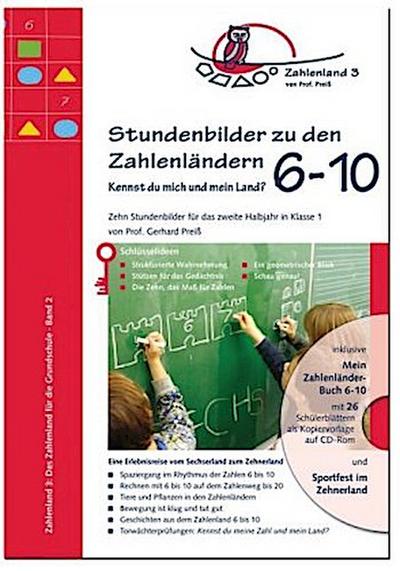 Stundenbilder zu den Zahlenländern 6 bis 10, m. CD-ROM