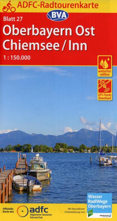 ADFC-Radtourenkarte Oberbayern Ost / Chiemsee / Inn