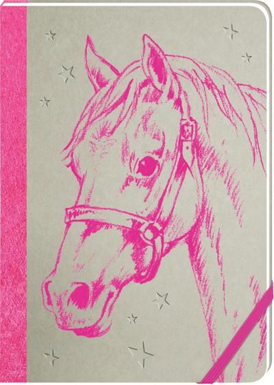 Notizbuch - Pferdefreunde - Meine Notizen (pink)