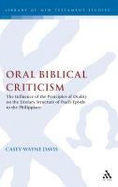 Oral Biblical Criticism
