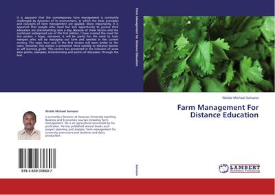 Farm Management For Distance Education