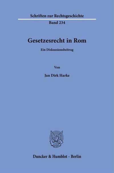 Gesetzesrecht in Rom