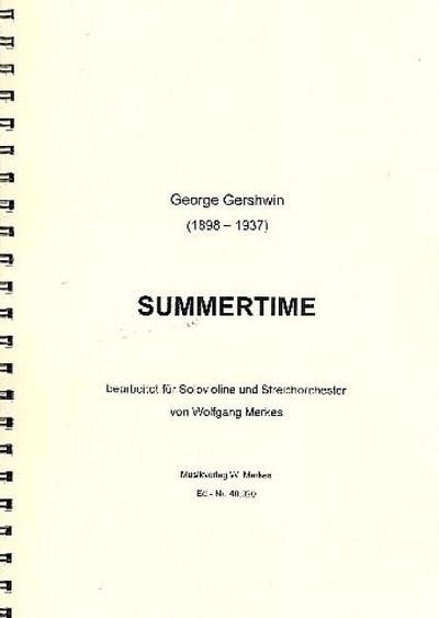 Summertimefür Violine und Streichorchester