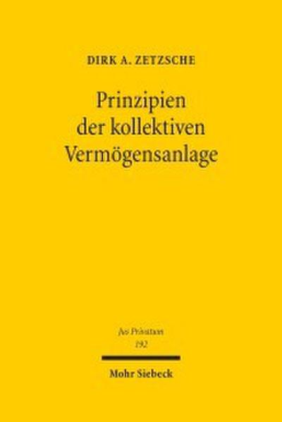 Prinzipien der kollektiven Vermögensanlage