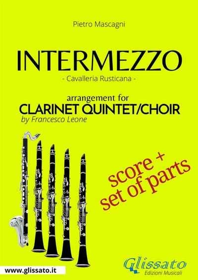 Intermezzo - Clarinet quintet/choir score & parts