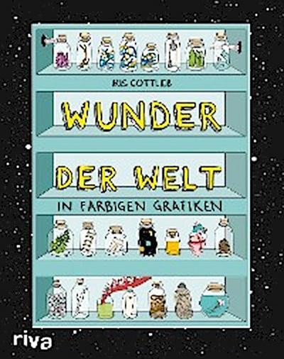 Wunder der Welt in farbigen Grafiken