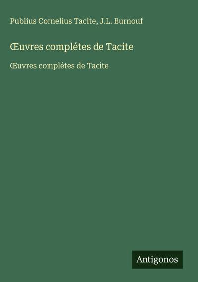 ¿uvres complétes de Tacite