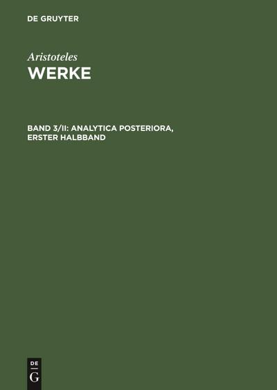 Analytica posteriora