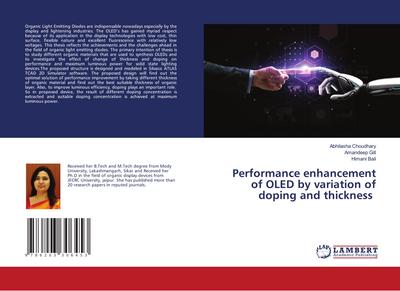 Performance enhancement of OLED by variation of doping and thickness