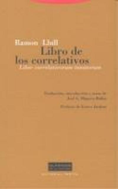 Libro de los correlativos : Liber correlativorum innatorum