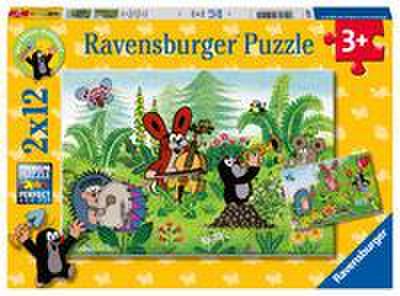 Ravensburger Kinderpuzzle - 05090 Gartenparty mit Freunden - Puzzle für Kinder ab 3 Jahren, mit 2x12 Teilen