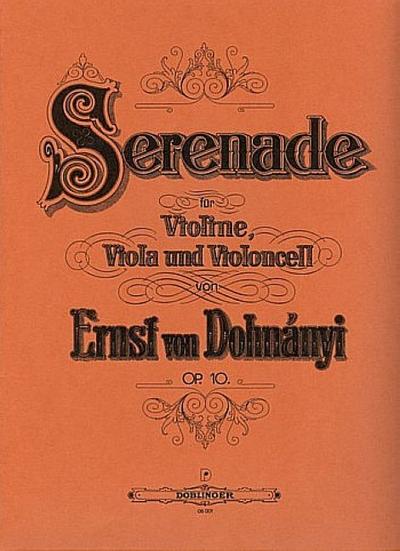 Serenade C-Dur op.10für Streichtrio