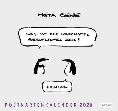 meta bene Postkartenkalender 2026