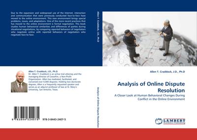 Analysis of Online Dispute Resolution