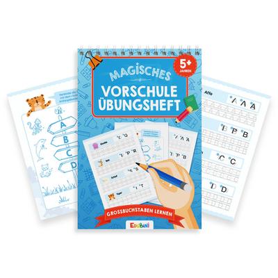 Magisches Vorschule Übungsheft: Großbuchstaben lernen