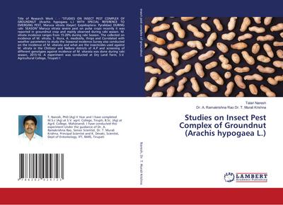 Studies on Insect Pest Complex of Groundnut (Arachis hypogaea L.)