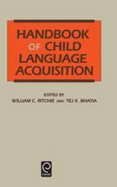 Handbook of Child Language Acquisition