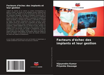Facteurs d’échec des implants et leur gestion