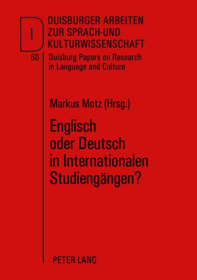 Englisch oder Deutsch in Internationalen Studiengängen?