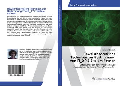 Beweistheoretische Techniken zur Bestimmung von ¿_0^2 Skolem Fkt’nen
