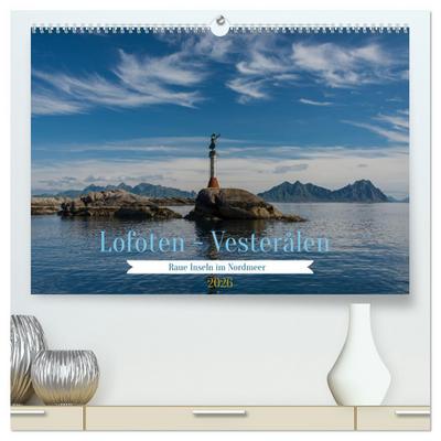 Lofoten Vesterålen (hochwertiger Premium Wandkalender 2026 DIN A2 quer), Kunstdruck in Hochglanz