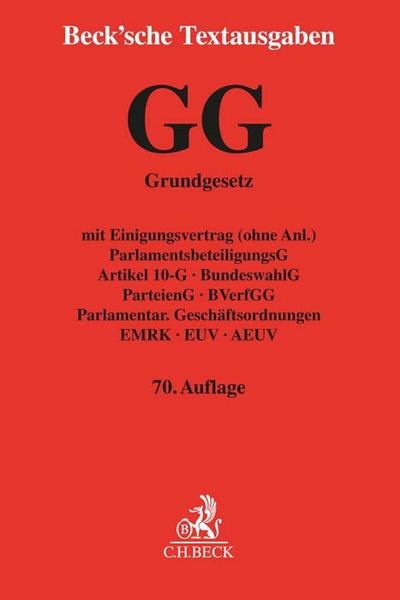 Grundgesetz/GG für die Bundesrepublik Deutschland