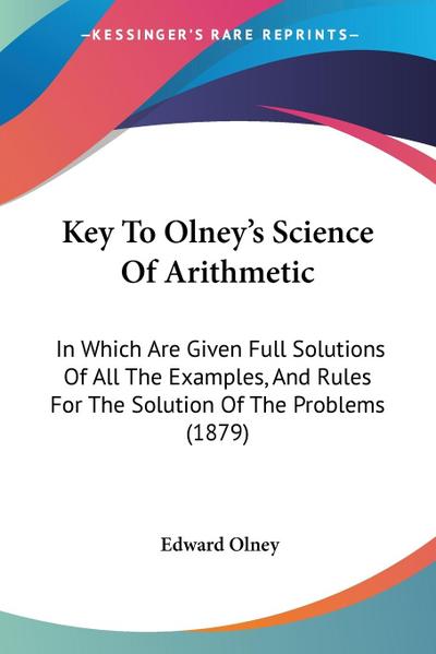 Key To Olney’s Science Of Arithmetic