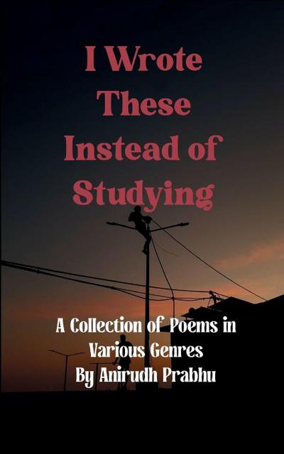 I Wrote These Instead of Studying