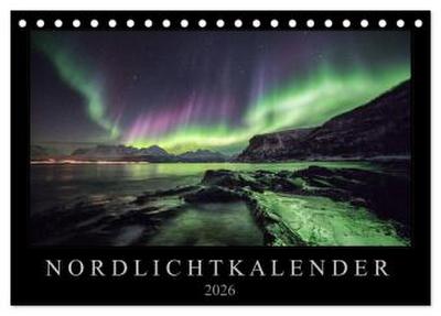 Nordlichtkalender (Tischkalender 2026 DIN A5 quer), CALVENDO Monatskalender