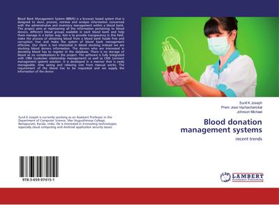 Blood donation management systems