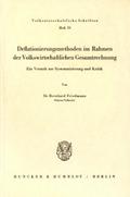 Deflationierungsmethoden im Rahmen der Volkswirtsc